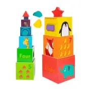 Nesting and Stacking Blocks,Stacking Toys, Puzzle Games Stackable Toys Wooden