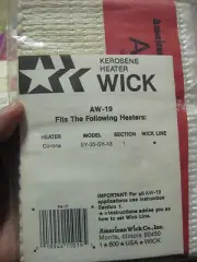 American Wick Kerosene Heater Wick AW-19 AW19
