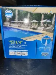 Starmist Slip-Lock Outdoor Mist Cooling System Diy Low Pressure Kit