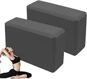 Pilates Block, 2x Split Block for Stretching, EVA Foam Slip-Resistant Balance Stretcher for Workout Meditation Squatting Handstand Hot Yoga Gym Sports Beginner Advanced