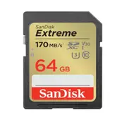 Sandisk extreme sdxc sdxv2 64gb v30 u3 c10