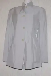 NWT Donna Karan Italy Rayon Wool Women's Gray Jacket Size: 6 (S)