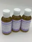3 NEW Dr. Bronner’s Lavender Pure-Castile Liquid Soap 2 oz Organic w/Hemp Oils
