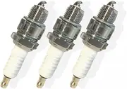 Garden Accessories For SET OF 3 MOTORCYCLE SPARK PLUGS E6TC BP6HS FOR YAMAHA for PW50 PW80 PW60 LT50 LT80 High performance