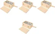 4pcs Box Box Tumbler Travel Cup Wand Quencher Holders Incense Thermal Mini Insulated Mug Treatment Tool Body Pot Burner Holder Metal
