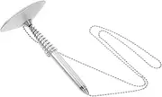 COHEALI Secure Counter Desk Pen with Chain Metal Gel Pen for Office Reception and Desktop Use Smooth Writing Ink Refill with Stable Base Support and Sophisticated Look