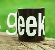“Geek” Novelty Mug with Unique Handle - NEW & SEALED - FREE SHIPPING!