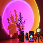 Sunset Projection Lamp with Remote/App Control,Multi-Color LED Sunset Light Nigh