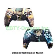 Set of 2 Sword Art Online (SAO) Kirito, Sinon SKIN STICKER DECAL PS5 Controller