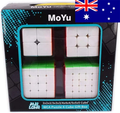 [AU Dispatch] MoYu MeiLong 2x2/3x3/4x4/5x5 WCA Puzzle Stickerless Cube Gift Box
