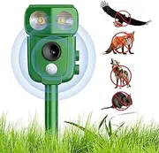 New Cat Deterrent, Cat Repellent, Ultrasonic Pigeons, Ultrasonic Repellent, Solar Energy, IP66 Waterproof, with Adjustable Frequency, for Repelling Animals, 5 Modes, Adjustable, Animal Repeller