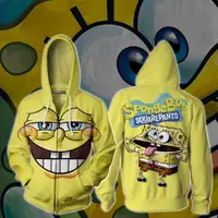 在飛比找蝦皮購物優惠-新品免運 海綿寶寶 外套 薄外套 薄帽T SpongeBob