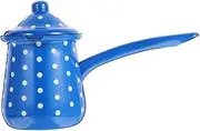 MOTHNUR Retro Turkish Coffee Kettle Multi-Function Enamel Coffee Pot Capacity Tea Sturdy Design for Use for Home Kitchen Decor