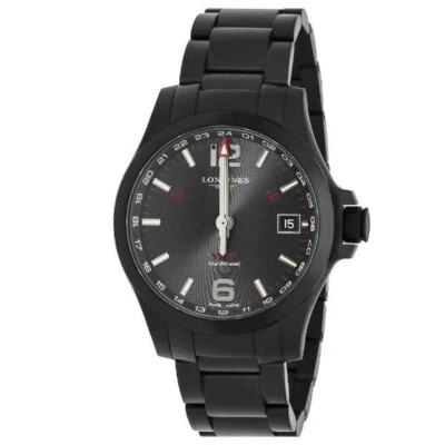 Longines Conquest V.H.P. Quartz GMT Flash Setting L3.718.2.66.6 Men's