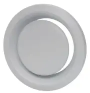 Soler & Palau BOR-100 White 4"/100Mm Plastic Adjustable Air Valve Circular