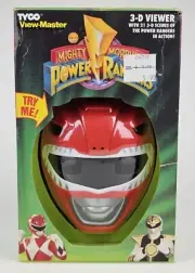 Power Rangers Red Viewer & 3D Reels Gift Box Set 1995 90's 2504 View-Master New