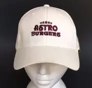 Astro Burgers Hat Stars Flexfit Medium Fitted Baseball Cap NWT New