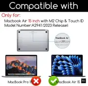 Air 15 Screen Protector Tempered Glass Screen Protector for Macb 2-Pack MacBook
