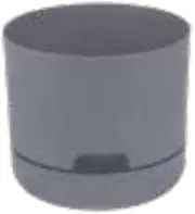 Decor Springtime Round Self-Watering Plant Pot, Concrete, 215 mm