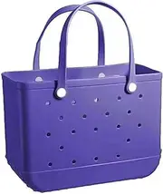 [Yapeach] Waterproof Beach Tote, Travel Bags Rubber Sandproof Large Size Handbag for Sports Gym Travel Market Outdoor- EVA