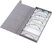 [HAMKVBPR] Sunglasses Storage Box Glasses Display Box Glasses Storage Box Glasses Collection Storage Display Box Eyewear Display Case(Gray)