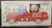NOS 1999 RICHARD SCARRYS Smokeys Fire Engine Board Book Plush Bean Bag & Puzzle