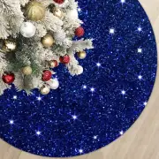 Sequin Tree Skirt Royal Blue Christmas Tree Skirt 60 Inch Velvet Fabric Large...