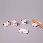 Hotel Luck Japan Cutlery Stand Ceramic Japanese Chopsticks Holder Lucky Cat