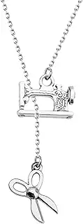 [MAOFAED] Sewing Gift Idea Sewing Lover Gift Quilting Gift Tailor Gift Sewing Machine Y Necklace For Girls Women