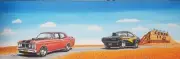 Running On Empty Ford GTHO & Challenger Bar Runners. Man Cave. Australian Made