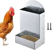 Chicken Grit Dispenser - Portable Large Coop Grit Dispnser | Metal Feeding Automatic Chcken Feeder | Oyster Shell Feder for Chickens, Chicken Coop Accessories