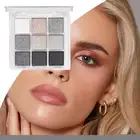 Grey Eyeshadow Palette 9 Colors Makeup Pallets Matte Shimmer High Pigmented fine