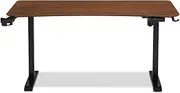 TTRacing Titus Smart Desk Ergonomic Standing Desk Electric Height Adjustable PC Gaming Desk Table (Walnut, 1.6M)