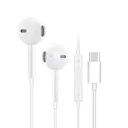USB Type C Wired Headphones MIC Microphone Earphones For iPhone 15 16 iPad Au