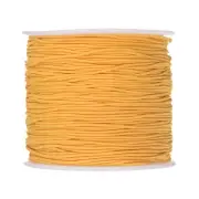 1mm Dia 328ft Latex Elastic String for Bracelet Stretchy Cord, Gold Yellow