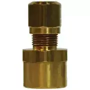 Midland Industries 38065 Adapter, 1/2 in Tube OD x 3/8 in FNPTF, Brass, 2 Pack