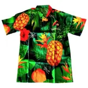 Captain Morgan Rum Hawiian Shirt Unisex, Size M, Pineapple Print, Collectible