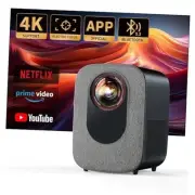 [Netflix-Officially-Licensed]4K Projector with Wifi & Bluetooth, Standard Black