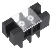 Dual Rows 2 Positions 600V 75A Cable Block Terminal Strip 1Pcs