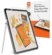 KCT 2 Pack Paperfeel Screen Protector Compatible with iPad 11th Generation (A16, 2025)/ iPad 10th Generation (2022), Write as Real Paper/High Sensitivity/Anti Glare/Compatible with Apple Pencil