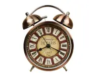 4 Incheses Retro Creative Alarm Clock European Clock Twin Bell Loud Alarm Clock for Heavy Sleepers