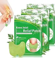 Knee Patch, Wormwood Extract, Green, 10pcs/Box, Non-woven Fabric, Pain Relief Patch