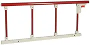 Bed Rail Foldable Safety Side Guard for Elderly, Adults Bed Guard Metal Grip Bumper Bar Bed Side Handrail (Color : Yellow, Size : 95cmx44cm) (Red 95cmx44cm)