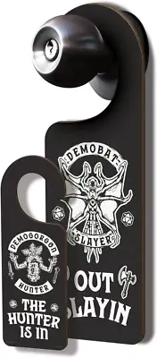 Stranger Things, Do Not Disturb Sign, Double-Sided, Demogorgon Hunter, Multicolo