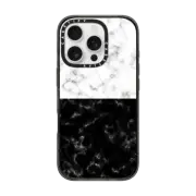 iPhone 16 Pro Impact Case MagSafe Compatible Black or White Marble