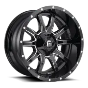 20x9 Fuel D627 VANDAL Gloss Black Milled Wheel 5x4.5/5x5 (1mm) (for: Mazda)