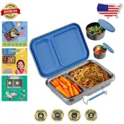 Leak-Proof Stainless Steel Bento Box for Kids - Spacious 23oz Lunch Container