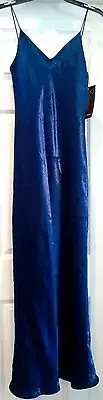 NWT Niki Livas Purple Dress Open Back Rhinestone Evening Gown Prom Cocktail 12