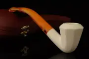 Octagon Block Meerschaum Pipe with fitted case 14398r