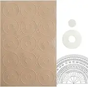 Quilt Template Non-Slip Pads | Transparent Non-Slip Silicone Grips for Quilt Templates | Non Slip Ruler Grips for Quilting Rulers Sewing Rulers